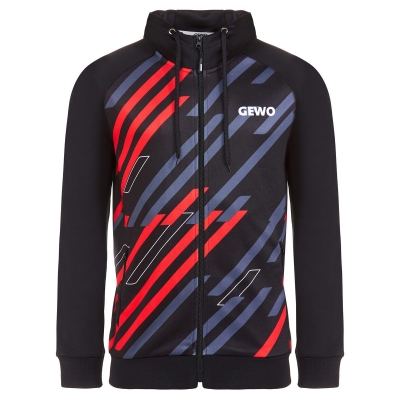 GEWO Hoodie Ponza I schwarz/rot