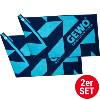 GEWO Set 2x Handtuch M navy/blau