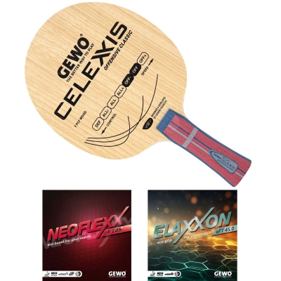GEWO Schl?ger: Holz Celexxis Offensive Classic mit Neoflexx eFT 48 + Elaxxon eFT 45.0 konkav