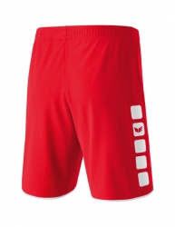 ERIMA CLASSIC 5-C Shorts rot/weiß