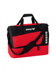 ERIMA Club 5 Sporttasche mit Bodenfach rot/schwarz