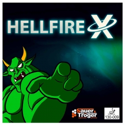 S&T Abwehrschläger mit Holz Zeus, VH Secret Flow Chop, RH Hellfire, Hellfire X o. Hellfire Spezial