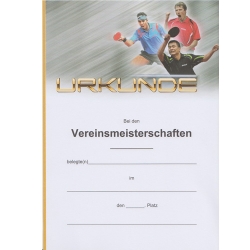 Joola Urkunde Triple mit Text VM