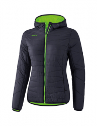 ERIMA Damen Steppjacke dunkelgrau/green gecko