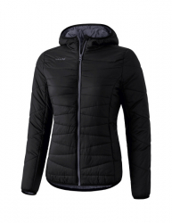 ERIMA Damen Steppjacke schwarz/dunkelgrau
