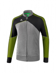 ERIMA Premium One 2.0 Präsentationsjacke grau melange/schwarz/lime pop