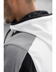 ERIMA Premium One 2.0 Trainingsjacke mit Kapuze weiß/schwarz/weiß
