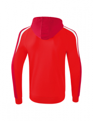 ERIMA Liga 2.0 Trainingsjacke mit Kapuze rot/dunkelrot/weiß