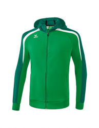 ERIMA Liga 2.0 Trainingsjacke mit Kapuze smaragd/evergreen/weiß