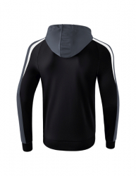 ERIMA Liga 2.0 Trainingsjacke mit Kapuze schwarz/weiß/dunkelgrau