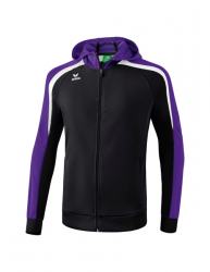 ERIMA Liga 2.0 Trainingsjacke mit Kapuze schwarz/violet/weiß