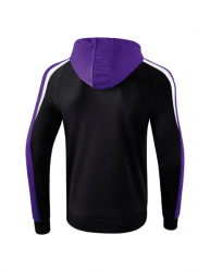 ERIMA Liga 2.0 Trainingsjacke mit Kapuze schwarz/violet/weiß