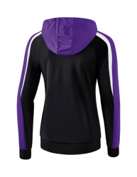 ERIMA Damen Liga 2.0 Trainingsjacke mit Kapuze schwarz/violet/weiß