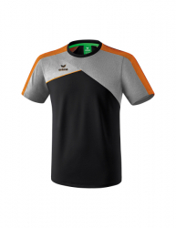ERIMA Premium One 2.0 T-Shirt schwarz/grau melange/neon orange