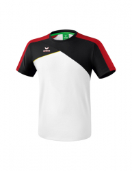 ERIMA Premium One 2.0 T-Shirt weiß/schwarz/rot/gelb