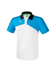 ERIMA Premium One 2.0 Poloshirt weiß/curacao/schwarz