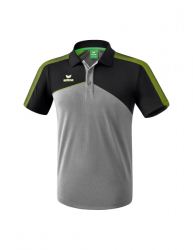 ERIMA Premium One 2.0 Poloshirt grau melange/schwarz/lime pop
