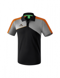 ERIMA Premium One 2.0 Poloshirt schwarz/grau melange/neon orange