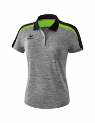 ERIMA Damen Liga 2.0 Poloshirt grau melange/schwarz/green gecko