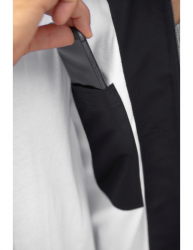 ERIMA 5-C Jacke mit abnehmbaren Ärmeln schwarz/grau melange/weiß