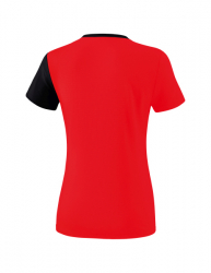 ERIMA Damen 5-C T-Shirt rot/schwarz/weiß
