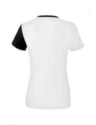 ERIMA Damen 5-C T-Shirt weiß/schwarz/dunkelgrau