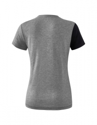 ERIMA Damen 5-C T-Shirt schwarz/grau melange/weiß