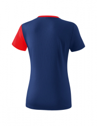 ERIMA Damen 5-C T-Shirt new navy/rot/weiß