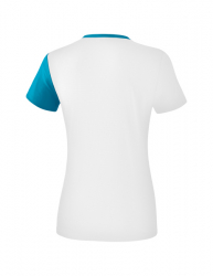 ERIMA Damen 5-C T-Shirt weiß/oriental blue/colonial blue