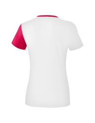 ERIMA Damen 5-C T-Shirt weiß/love rose/peach