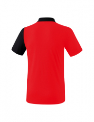 ERIMA 5-C Poloshirt rot/schwarz/weiß
