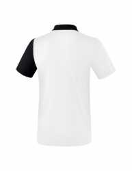 ERIMA 5-C Poloshirt weiß/schwarz/dunkelgrau