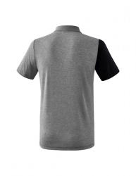 ERIMA 5-C Poloshirt schwarz/grau melange/weiß