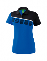 ERIMA Damen 5-C Poloshirt new royal/schwarz/weiß