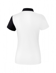 ERIMA Damen 5-C Poloshirt weiß/schwarz/dunkelgrau