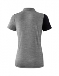 ERIMA Damen 5-C Poloshirt schwarz/grau melange/weiß
