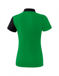 ERIMA Damen 5-C Poloshirt smaragd/schwarz/weiß