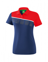 ERIMA Damen 5-C Poloshirt new navy/rot/weiß