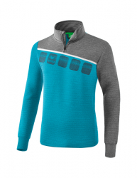 ERIMA 5-C Trainingstop oriental blue melange/grau melange/weiß