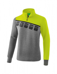 ERIMA 5-C Trainingstop grau melange/lime pop/schwarz