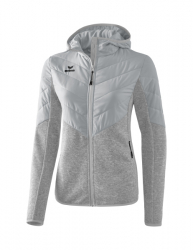 ERIMA Damen Funktionsjacke Hybrid hellgrau
