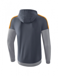 ERIMA Squad Tracktop Jacke mit Kapuze slate grey/monument grey/new orange