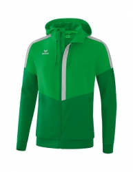 ERIMA Squad Tracktop Jacke mit Kapuze fern green/smaragd/silver grey