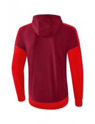 ERIMA Squad Trainingsjacke mit Kapuze bordeaux/rot