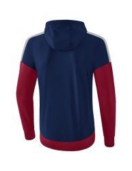 ERIMA Squad Trainingsjacke mit Kapuze new navy/bordeaux/silver grey