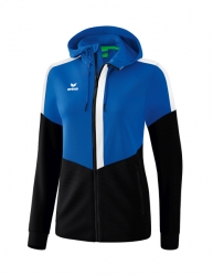 ERIMA Damen Squad Trainingsjacke mit Kapuze new royal/schwarz/weiß