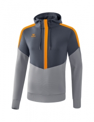 ERIMA Squad Kapuzensweat slate grey/monument grey/new orange