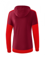 ERIMA Damen Squad Kapuzensweat bordeaux/rot