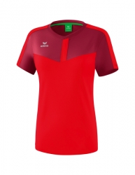ERIMA Damen Squad T-Shirt bordeaux/rot