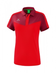 ERIMA Damen Squad Poloshirt bordeaux/rot